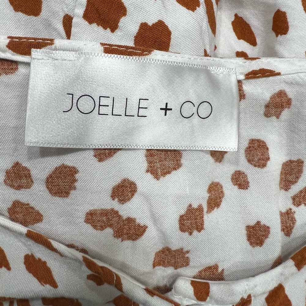 Orange and White Buttoned‎ Peplum Tunic - Picture 6 of 7